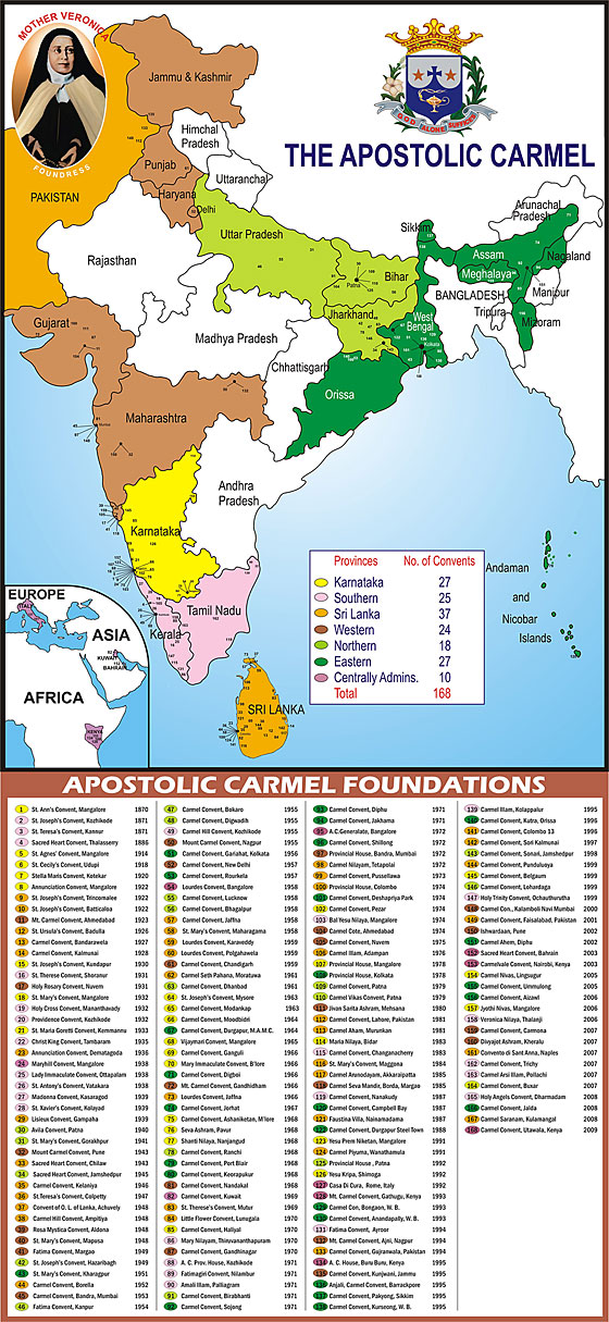 MAP OF A.C. PROVINCES